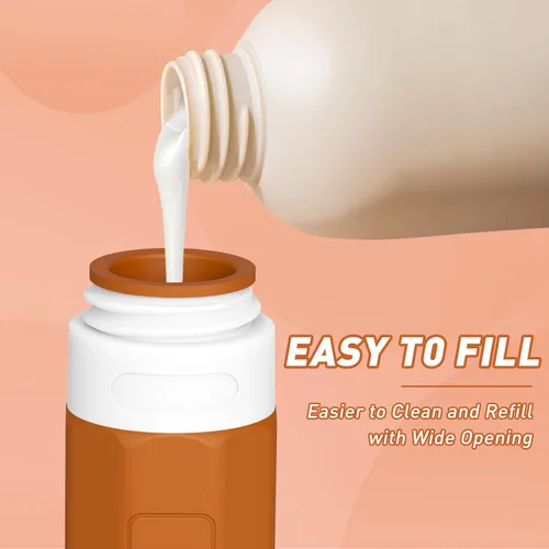 Miniatura 2 de Redfly Botellas de viaje para artículos de aseo personal, contenedores de tamaño de viaje aprobados por la TSA de 3 oz, sin BPA, contenedores a