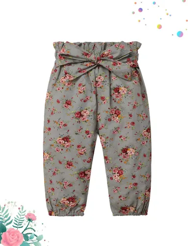 Miniatura 7 de KANGKANG Ropa de bebé recién nacida, mameluco acanalado con mangas con volantes + pantalones florales + diadema lindo traje de bebé niña 3 piezas