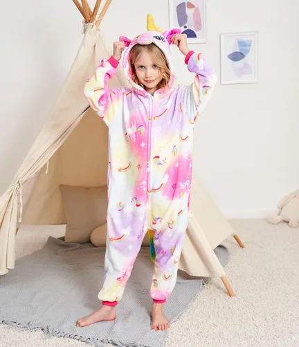 Miniatura 3 de Pijama de una pieza de unicornio para niños, disfraz de Halloween