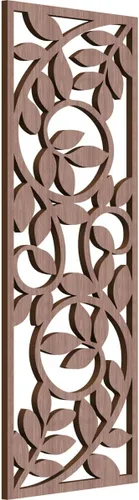 Miniatura 40 de 9 3/8"W x 24 3/8"H x 1/4"T Utica Decorativo Fretwork Madera Paneles de Pared, Abedul