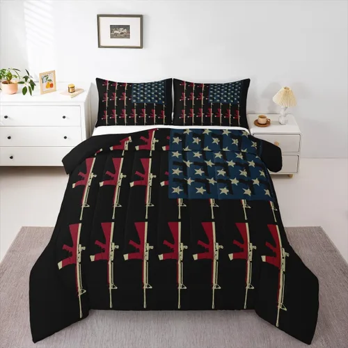 Miniatura 55 de Erosebridal Juego de ropa de cama individual para niñas, juego de edredón de juegos para niños, juego de cama de juegos para niños, color naranja