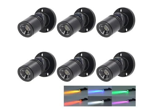 Miniatura 10 de Mini focos LED regulables de 12V para exhibición – Luz diurna de 1.5W 6500K, focos pequeños para exhibiciones con regulador de intensidad, negro
