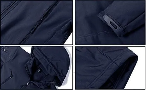 Miniatura 5 de MAGCOMSEN - Chaqueta táctica con capucha para hombre, impermeable, suave, abrigo de invierno