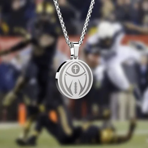 Miniatura 2 de seensea Collar con colgante deportivo de béisbol, versículo bíblico inspirador Lucas 137, regalo cristiano para hombres y mujeres
