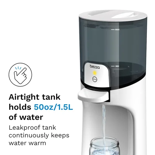 Miniatura 7 de Baby Brezza Calentador instantáneo de biberones – Calentador de agua rápido que dispensa al instante 24/7 en 3 temperaturas, blanco (Paquete de 2)