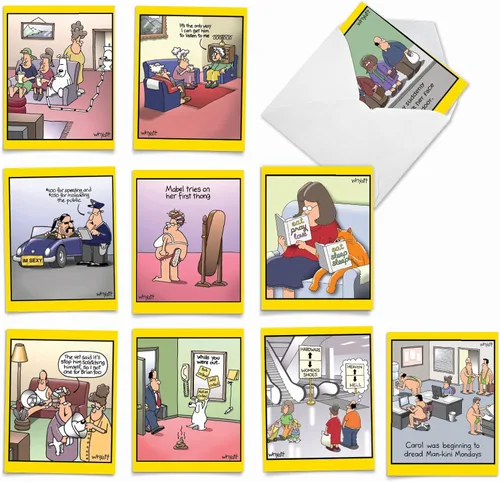 Miniatura 10 de The Best Card Company - 10 Divertidas Tarjetas de Notas de Humor en Blanco Surtidas para Todas las Ocasiones Juego en Caja de 4 x 5.12 Pulgadas