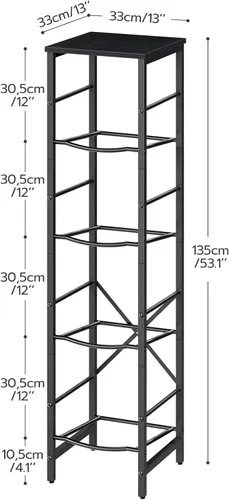 Miniatura 2 de HOOBRO Soporte para garrafones de agua, soporte para botellas de agua, estante para garrafones de agua de 5 galones, estante de almacenamiento