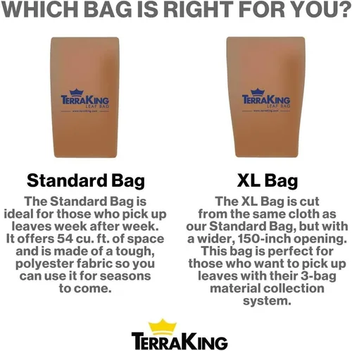 Miniatura 8 de TerraKing Leaf XL - Bolsa para recolección de hojas rápido y fácil, sistemas de recogida de materiales para cortacésped de montar