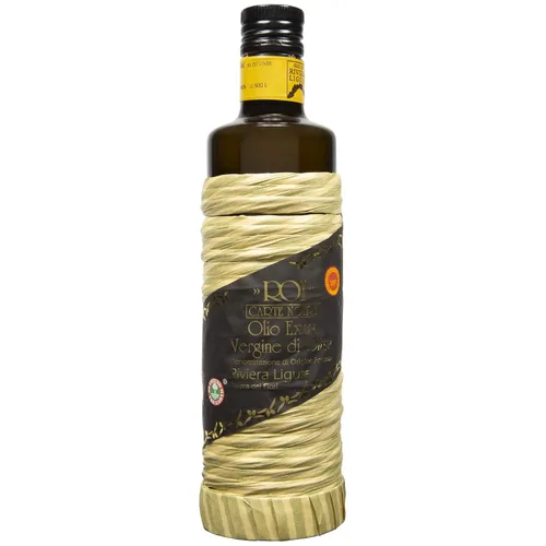 ROI Aceite de oliva virgen extra italiano - Hecho de aceitunas taggiasca ligurianas - AOVE rico en polifenoles - Certificado DOP - Fresco prensado