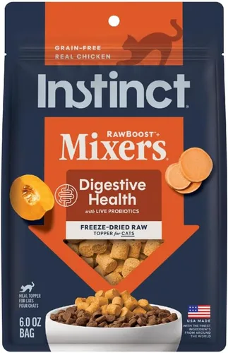 Miniatura 13 de Instinct Guarnición liofilizada de alimento para gato Raw Boost Mixers sin granos, receta completamente natural de Nature's Variety, Pollo
