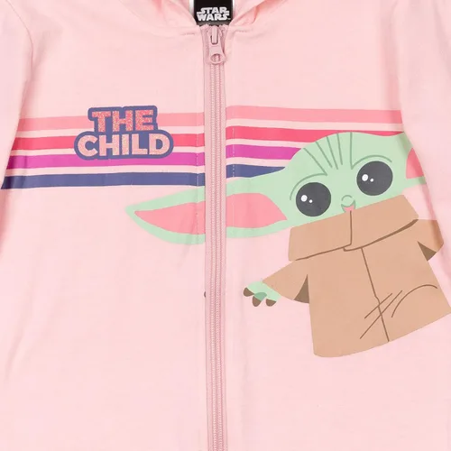 Miniatura 5 de STAR WARS Mandalorian The Child - Conjunto de leggings con capucha y cremallera de rizo francés
