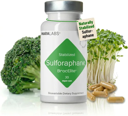 Miniatura 10 de Mara Labs Broc Elite Plus Suplemento de brócoli con extracto de sulforafano estabilizado Sin residuos de glifosato 60 cápsulas vegetales
