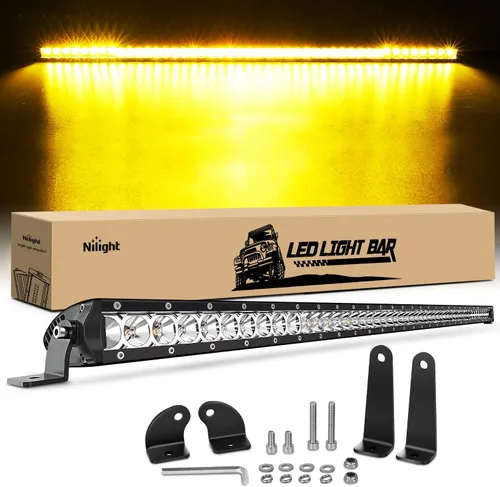 Miniatura 10 de Nilight Barra de luz LED delgada de 40 pulgadas, 104 LED, de una sola fila, combo Spot Flood de luces antiniebla, luces de conducción, luces