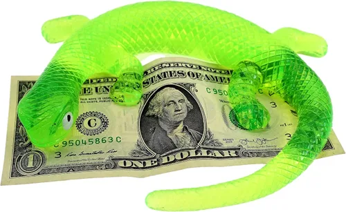 Miniatura 4 de JA-RU Lagarto pegajoso gigante, cocodrilo, serpiente elástica (1 paquete surtido) serpiente de goma falsa para niños. Juguete para aliviar