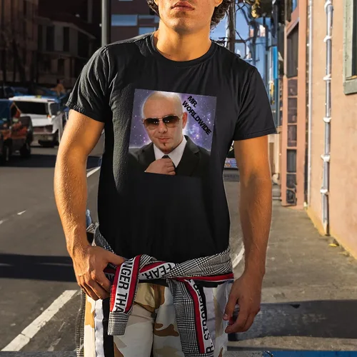 Miniatura 2 de Camiseta Mr Event Worldwide Boy Pitbull Shirt Tee Big Novedad Regalo para Hombres Manga Corta Camisas Familiares Mujeres Amigas Niña Unisex