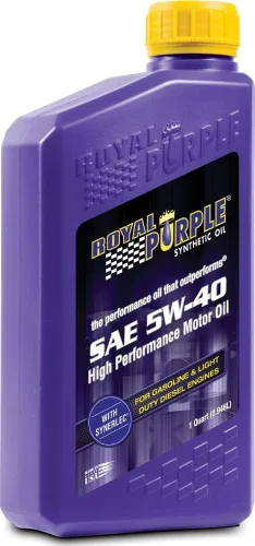 Miniatura 5 de Royal Purple (06540-6PK Aceite de Motor Sintético de Alto Rendimiento de Servicio Pesado SAE 5W-40 con Licencia API - 1 Cuarto de Galón, (Caja de 6))