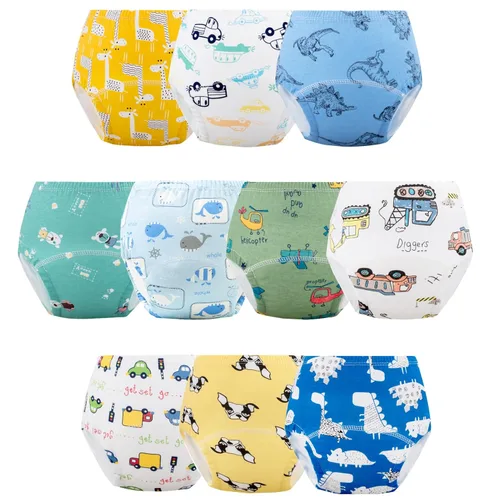 Miniatura 6 de Pantalón de Entrenamiento para Niños y Niñas, Calzoncillos de Entrenamiento con Diseños de Aprendizaje (Paquete de 8, 4-6T)
