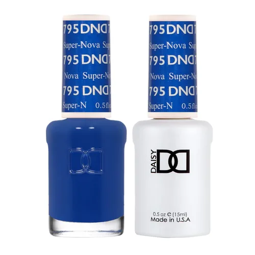Miniatura 27 de Juego de esmalte de uñas de gel DND, Colección Azul, esmalte de gel UV/LED y laca de uñas de secado al aire, dúo de esmalte sin astillas a juego