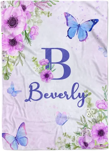Miniatura 13 de Manta personalizada para niños, manta con nombre personalizado para niños, bebés y adultos, manta de bebé personalizada, regalos únicos para bebés