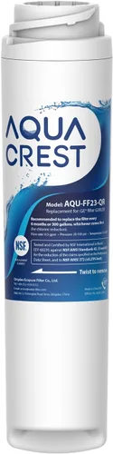 AQUACREST GXRLQR Filtro de agua en línea para debajo del fregadero, certificado NSF/ANSI 42, reemplazo para GE SmartWater Twist and Lock In-Line