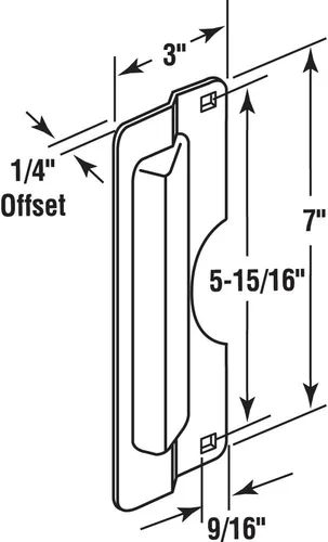 Miniatura 2 de Prime-Line U 9502 Tapa de la placa protectora de cerrojo – Protege contra entrada forzada, fácil de instalar en puertas que se abren hacia afuera