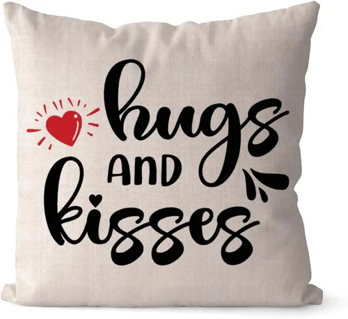 Miniatura 11 de Better Together - Fundas de almohada de 16 x 16 pulgadas, de lino y algodón, con citas románticas, funda de almohada, regalo del día de San Valentín
