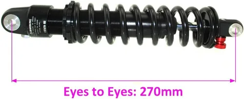 Miniatura 2 de DJ-Motor 270mm 250LBS BDA01AR #BS-22AR Amortiguador Trasero Para CRF50 CRF70 XR70 XR50 KLX110 Pit Dirt Bike