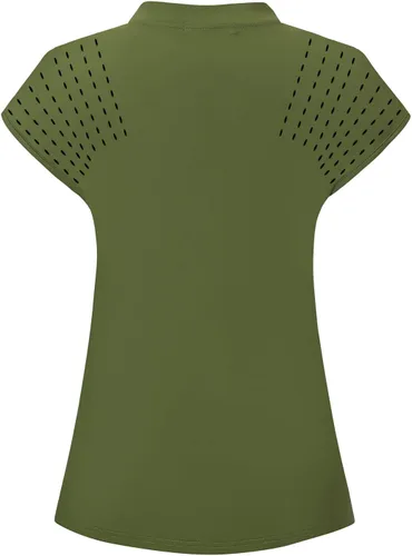 Miniatura 47 de Camisetas tipo polo de golf para mujer, ligeras que absorben la humedad, camisetas atléticas de tenis