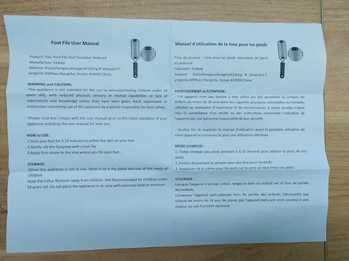 Miniatura 9 de Lima para Pies Raspador de Pies Pedicura - Removedor de Callos para Pies Easkep Rallador Profesional Raspa Raspador de Pies Removedor de Callos