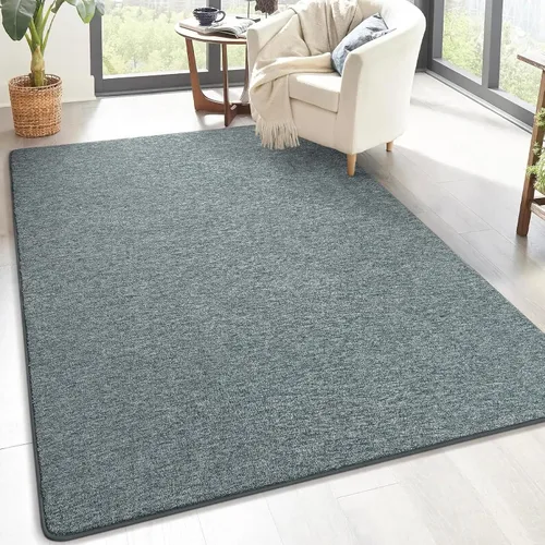 Miniatura 14 de Keeko Alfombras de área de 4 x 6 pies para sala de estar, alfombra suave y moderna de espuma viscoelástica para dormitorio, alfombra