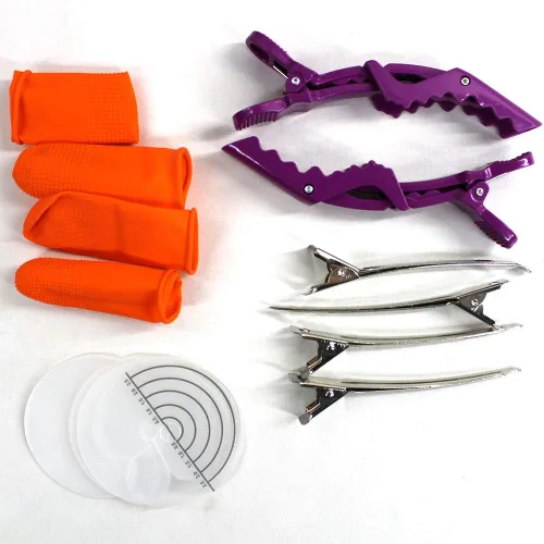 Miniatura 6 de JR611-Purple-C Set" - Herramienta de termostato de extensión de cabello de fusión PTC de hierro sin rastro, alicates de calefacción, conector