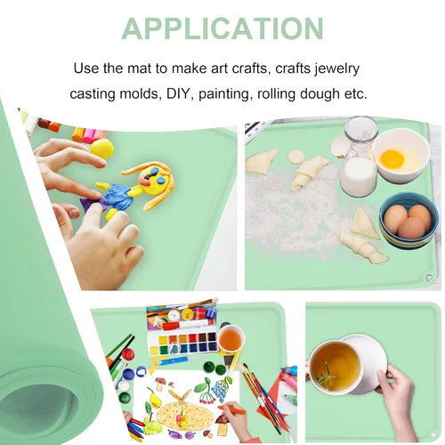 Miniatura 6 de Manteles individuales de silicona para niños, manteles individuales de silicona antideslizantes para niños, manteles individuales portátiles
