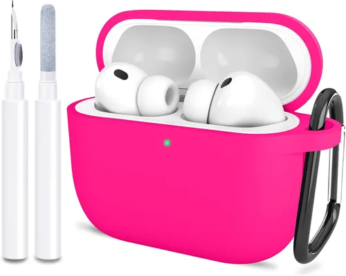 Miniatura 22 de Compatible con AirPods Pro 3, funda protectora de silicona suave con kit de limpieza de llavero para mujeres y hombres para Apple AirPods Pro de 3ª
