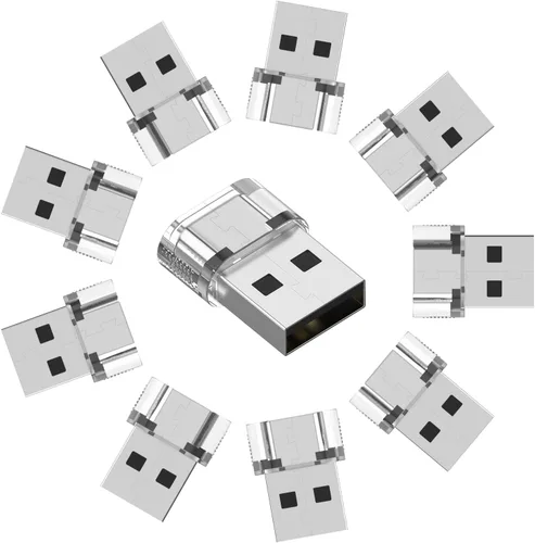 Miniatura 24 de Adaptador USB-A a USB-C paquete de 5 unidades, convertidor cargador USBC hembra a A macho, convertidor USB a USBC para iPhone 15 Plus Pro Max/Apple