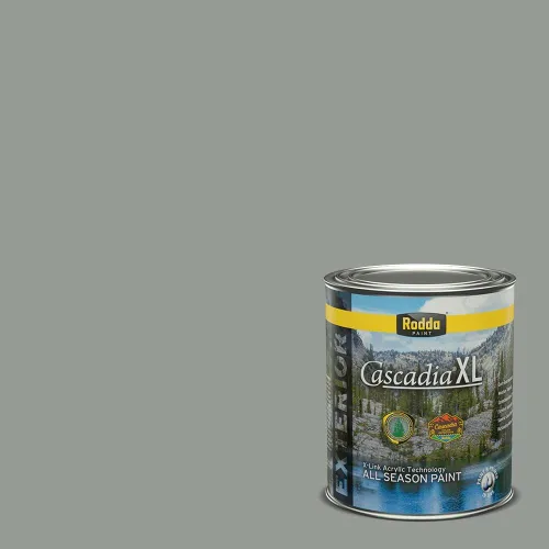 Miniatura 147 de Rodda Paint CASCADIA XL Pintura e imprimación satinada exterior en uno, cuarto de galón, solo ayer