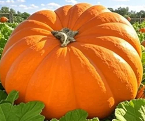 Miniatura 2 de 10 semillas de calabaza gigante Dills Atlantic para plantar, semillas reliquia sin transgénicos, semillas frescas de jardín