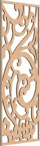 Miniatura 72 de Bridgewater - Paneles de pared decorativos de madera con calado, 9 3/8 pulgadas de ancho x 24 3/8 pulgadas de alto x 1/4 de alto, nogal