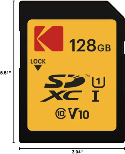 Miniatura 3 de KODAK Tarjeta SDXC 128GB UHS-I U1 V10 Premium, velocidad de lectura de hasta 85MB/s, para video Full HD e imágenes de alta resolución, compatible