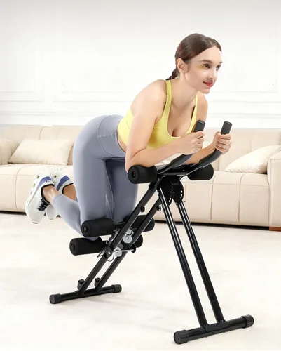 Miniatura 6 de Ab Machine Abdominal Entrenamiento de estómago: Máquina de entrenamiento de abdominales ajustable Ab Cruncher Equipo de entrenamiento de fuerza