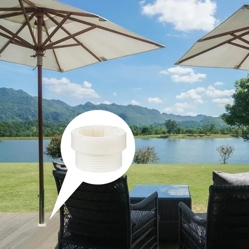 Miniatura 6 de Taiyin 4 piezas de adaptador estabilizador de sombrilla de piscina, fundas de adaptador roscadas para sombrilla de piscina, estabilizador de poste