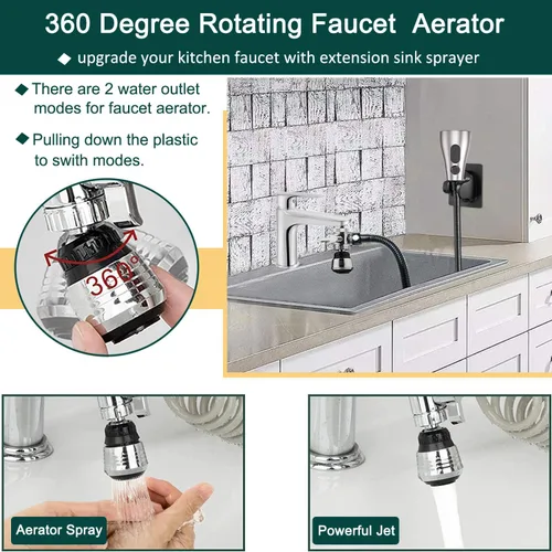 Miniatura 3 de Accesorio rociador de manguera de grifo de cocina para grifo de bañera, cabezal de repuesto de rociador de grifo de fregadero con manguera de acero
