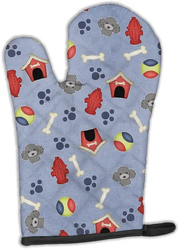 Miniatura 11 de Caroline's Treasures BB4020OVMT Dog House Collection Border Collie - Guante de horno grueso resistente al calor para sartenes calientes y horno