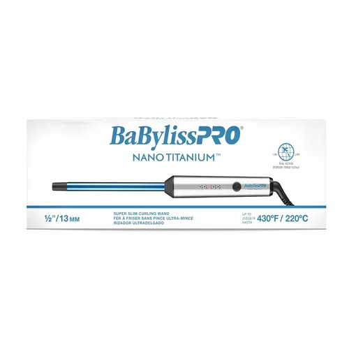 Miniatura 4 de BabylissPRO Nano Titanium Professional Curling Wand For All Hair Types, Reaches 430 Degrees For Long Lasting Curls