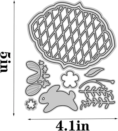 Miniatura 2 de Troqueles de calabaza fantasma y flores de Halloween para hacer tarjetas, troqueles de corte de metal, troqueles de papel para álbumes de recortes