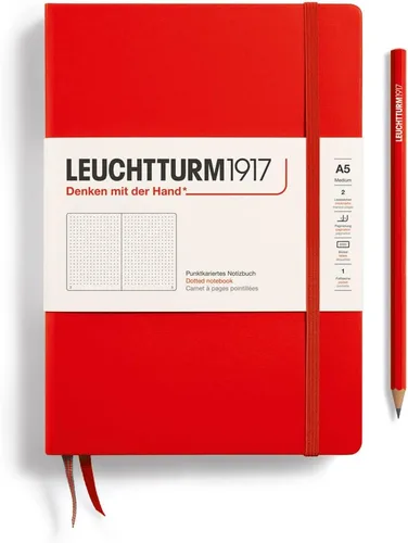 Miniatura 41 de LEUCHTTURM1917 - Cuaderno de tapa dura mediano A5 con 251 páginas numeradas para escritura y diario (verde menta, con puntos)