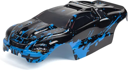 Miniatura 5 de SummitLink Cuerpo personalizado azul fangoso sobre negro estilo compatible con e-Revo Mini escala 1/16 RC coche o camión (camión no incluido)