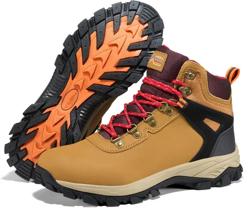 Miniatura 6 de HISEA Botas de senderismo para mujer, impermeables, ligeras, de cuero, botas de tobillo transpirables para escalada al aire libre, senderismo