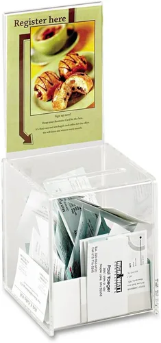 Miniatura 4 de Safco Productos 4234CL - Cajas grandes de colección acrílicas, transparentes
