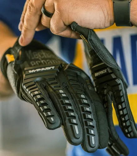 Miniatura 5 de Mechanix Wear M-Pact - Guantes de trabajo resistentes a los impactos, guantes de seguridad duraderos para hombres, aptos para pantalla táctil