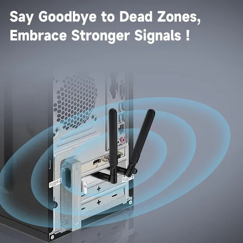 Miniatura 6 de Bingfu Antena de doble banda WiFi 2.4GHz 5GHz 5.8GHz 8dBi SMA macho (paquete de 2) para cámara IP de seguridad inalámbrica Vedio Grabadora